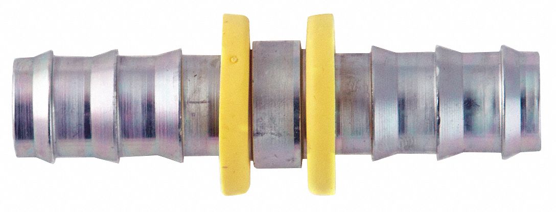 BARBED HYDRAULIC HOSE FITTING, -6 HOSE DASH SIZE, FOR ⅜ IN HOSE ID, UNIVERSAL X HOSE BARB