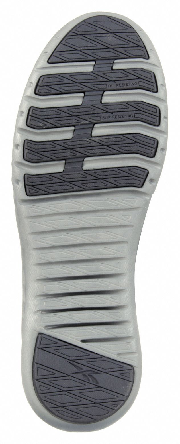 REEBOK Athletic Shoe, 13, W, Men's, Black/Gray, Composite Toe Type, 1