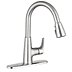 Gooseneck Pull-Out-Spout Single-Joystick-Handle Single-Hole Deck-Mount Kitchen Sink Faucets