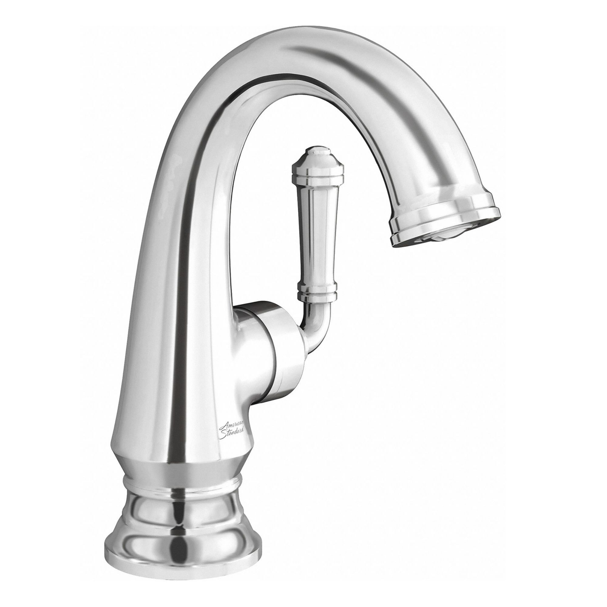 Mid Arc Bathroom Faucet: Delancey, Brass, Polished Chrome Finish, Single-Post, Arc