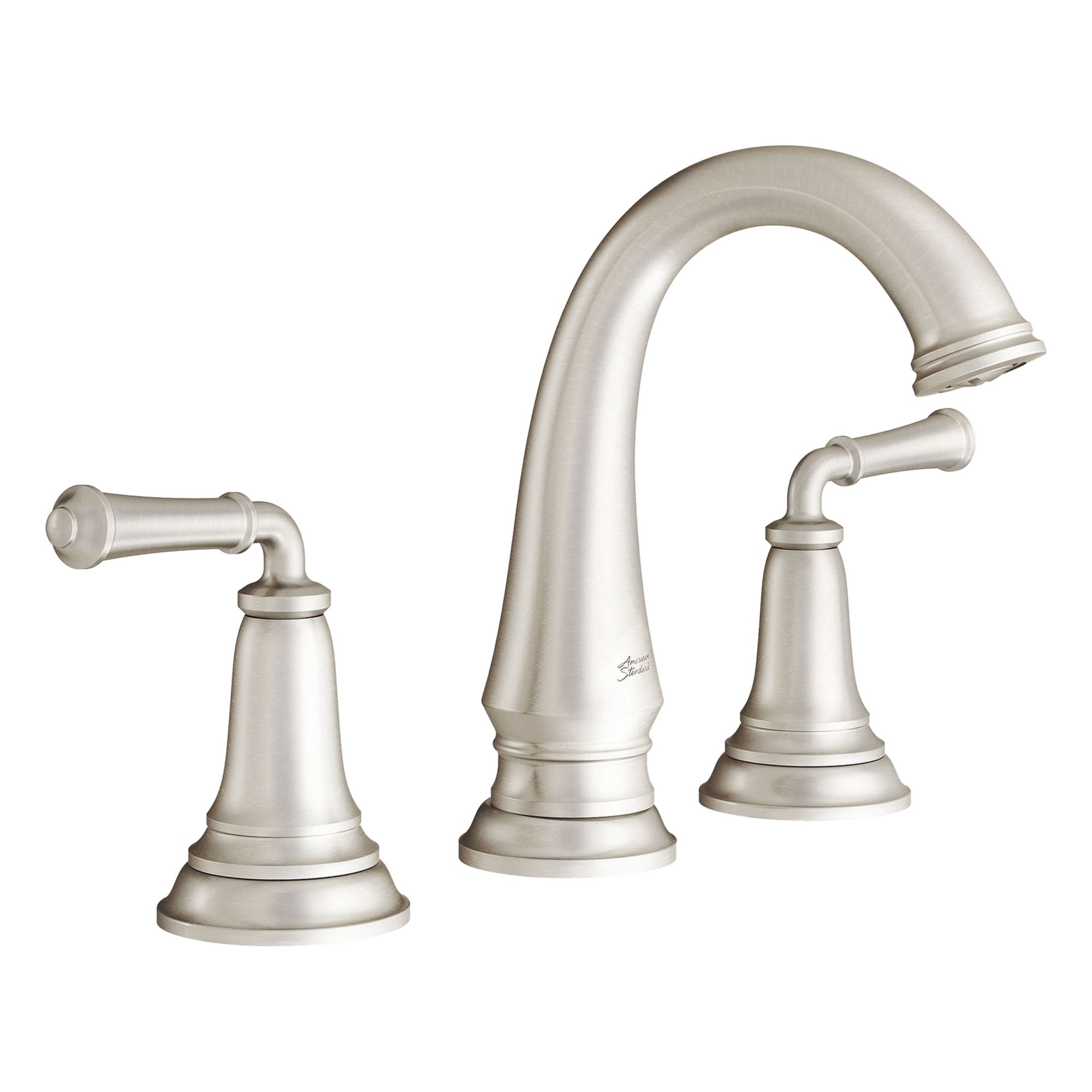 Mid Arc Bathroom Faucet: Delancey, Brass, Brushed Nickel Finish, 1.2 gpm Flow Rate