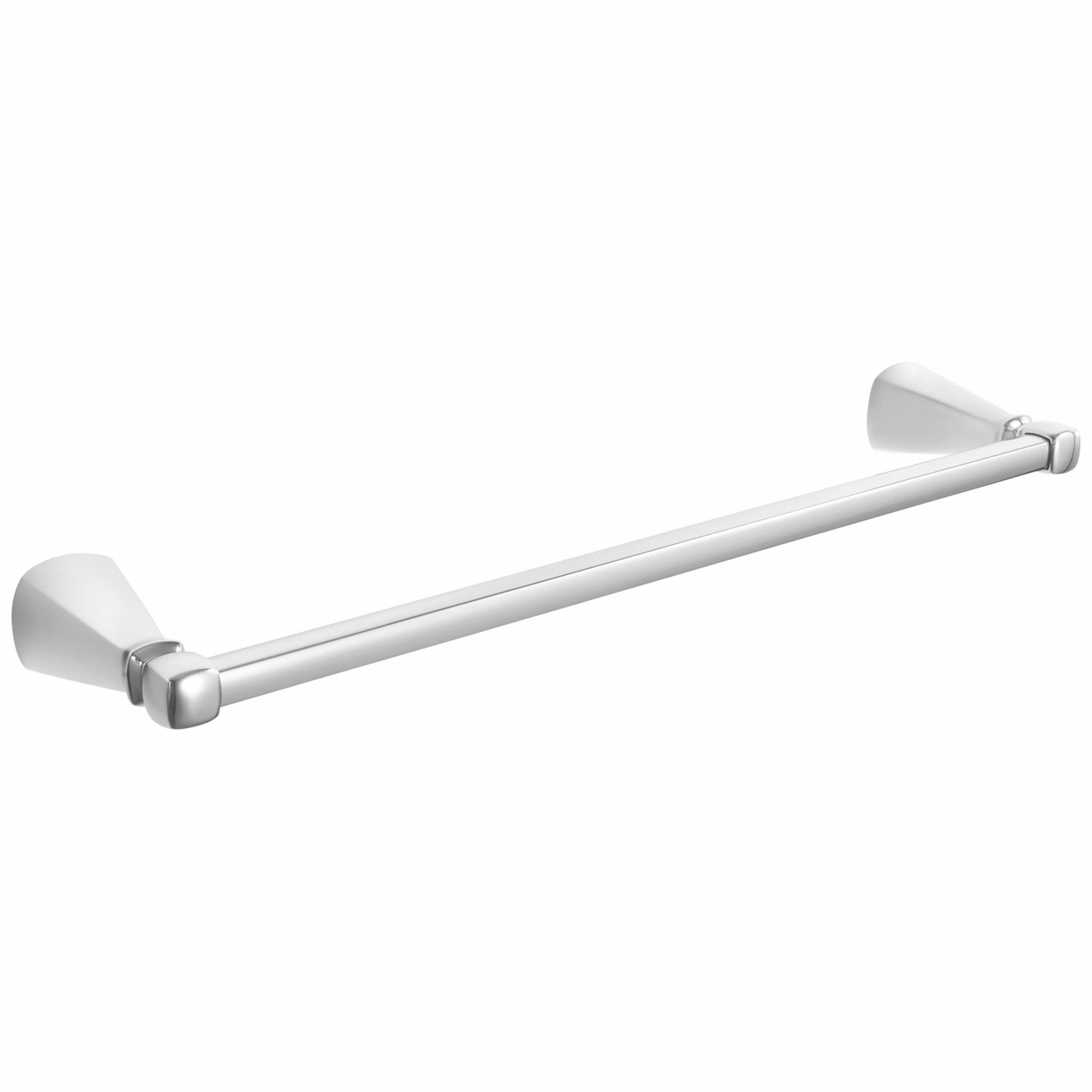 Towel Bar: 7018018.002, Wall Mount, 1 1/4 in x 19 7/8 in x 4 1/8 in, 18 in Bar Wd