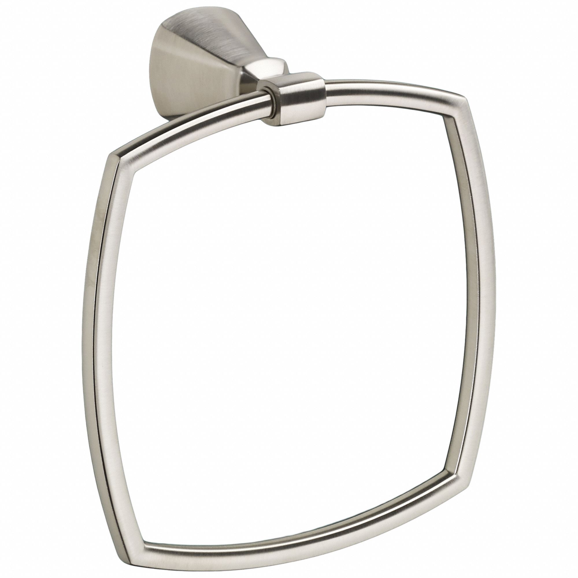 Towel Ring: 7018190.295, Wall Mount, 1 7/8 in Base Ht, 1 7/8 in Base Wd, Metal