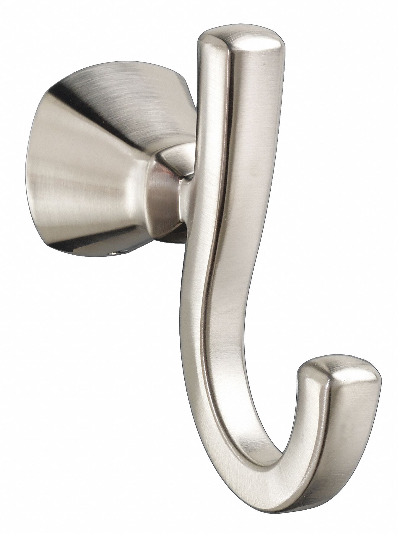 AMERICAN STANDARD Bathroom Hook: Brushed Nickel, 4 5/16 in Overall Dp ...