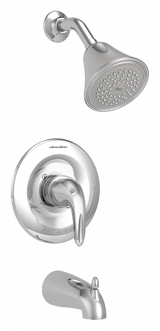 Tub and Shower Trim Kit: Reliant 3, 2.5 gpm Fixed Showerhead Flow Rate, Chrome