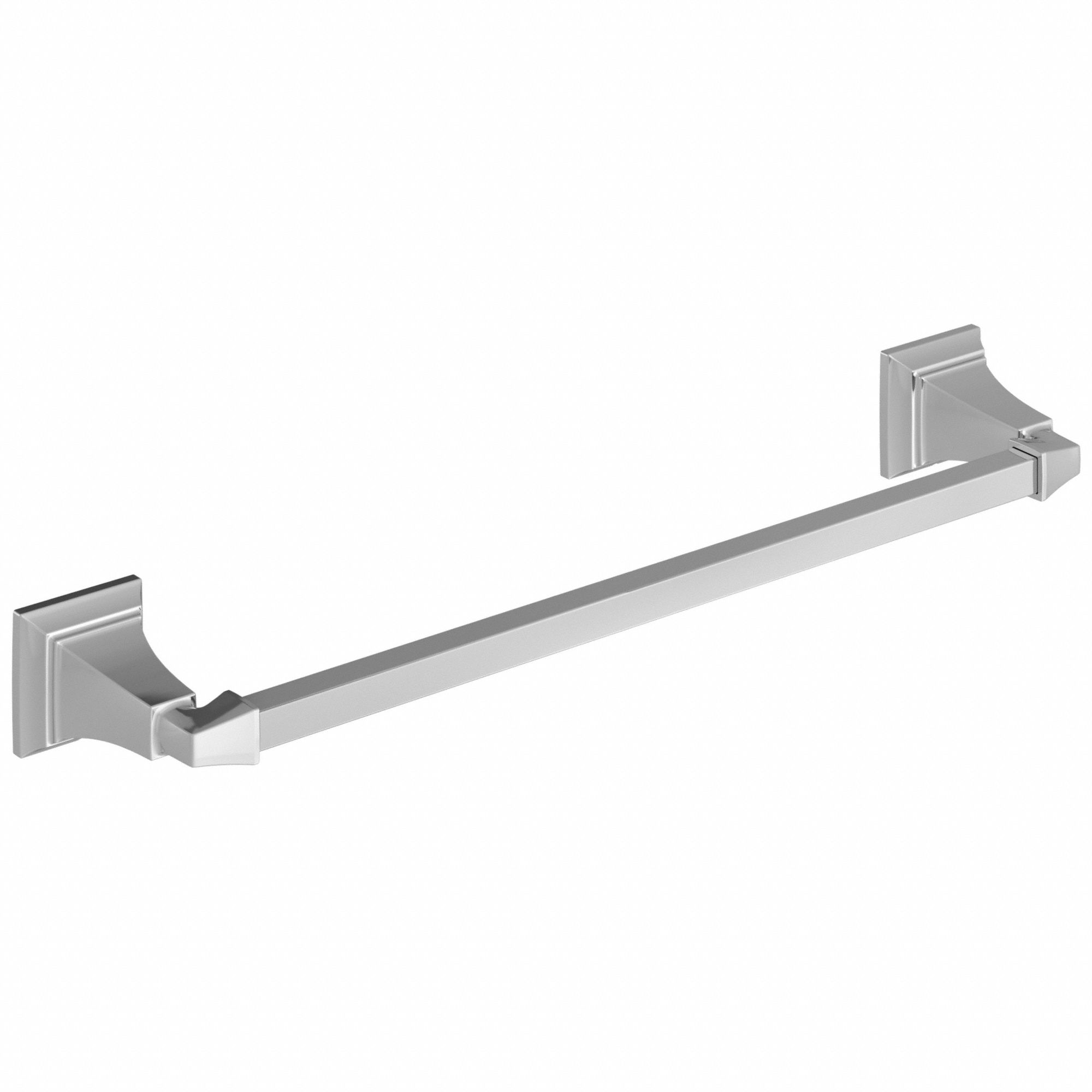Towel Bar: 7455018.002, Wall Mount, 2 1/4 in x 20 1/4 in x 4 in, 18 in Bar Wd