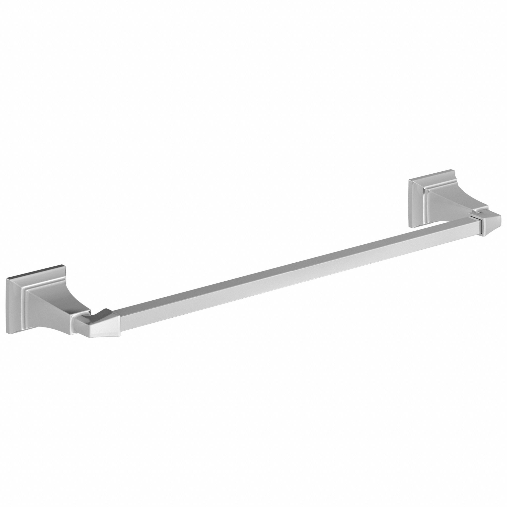 Towel Bar: 7455024.002, Wall Mount, 2 1/4 in x 26 1/4 in x 4 in, 24 in Bar Wd
