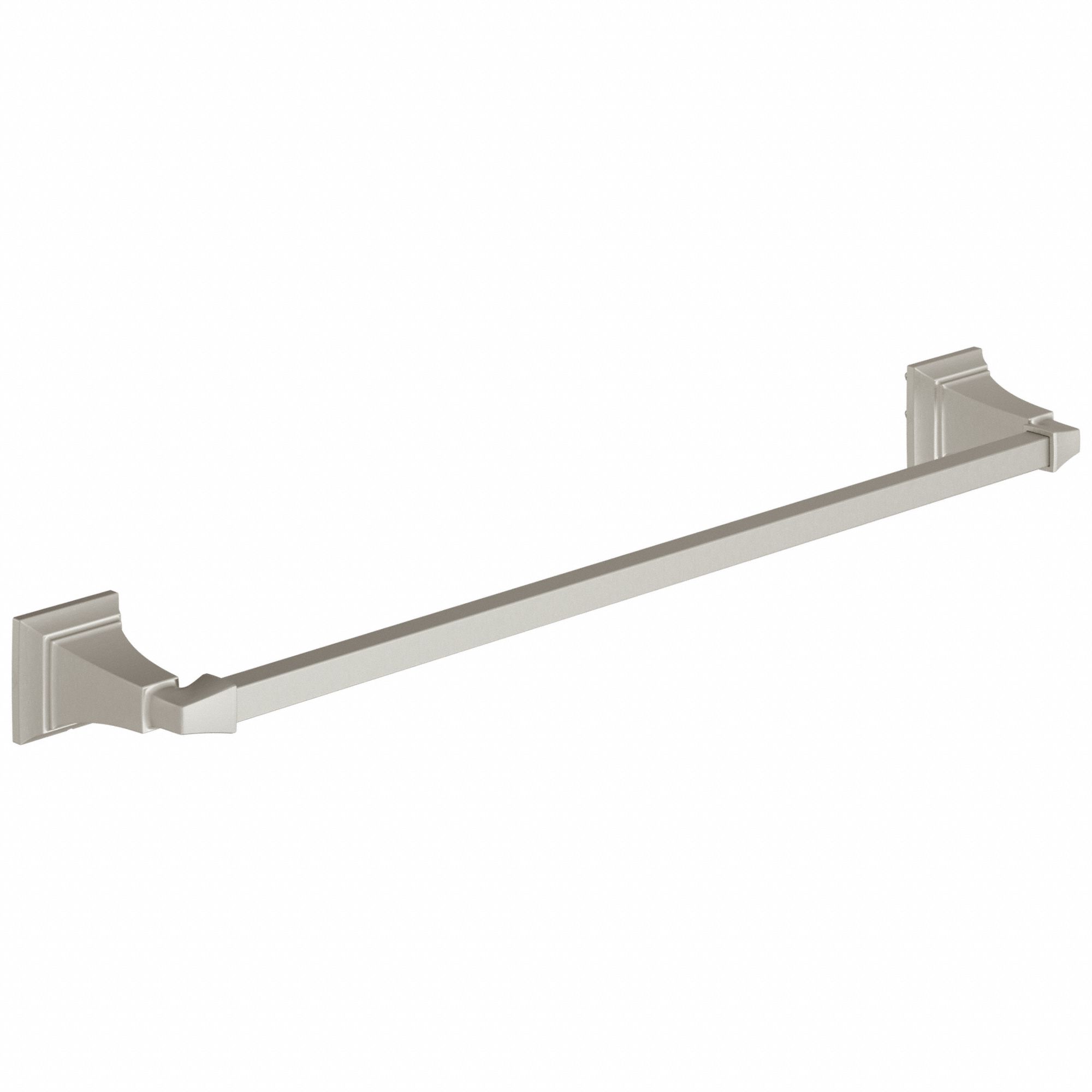 Towel Bar: 7455024.295, Wall Mount, 2 1/4 in x 26 1/4 in x 4 in, 24 in Bar Wd