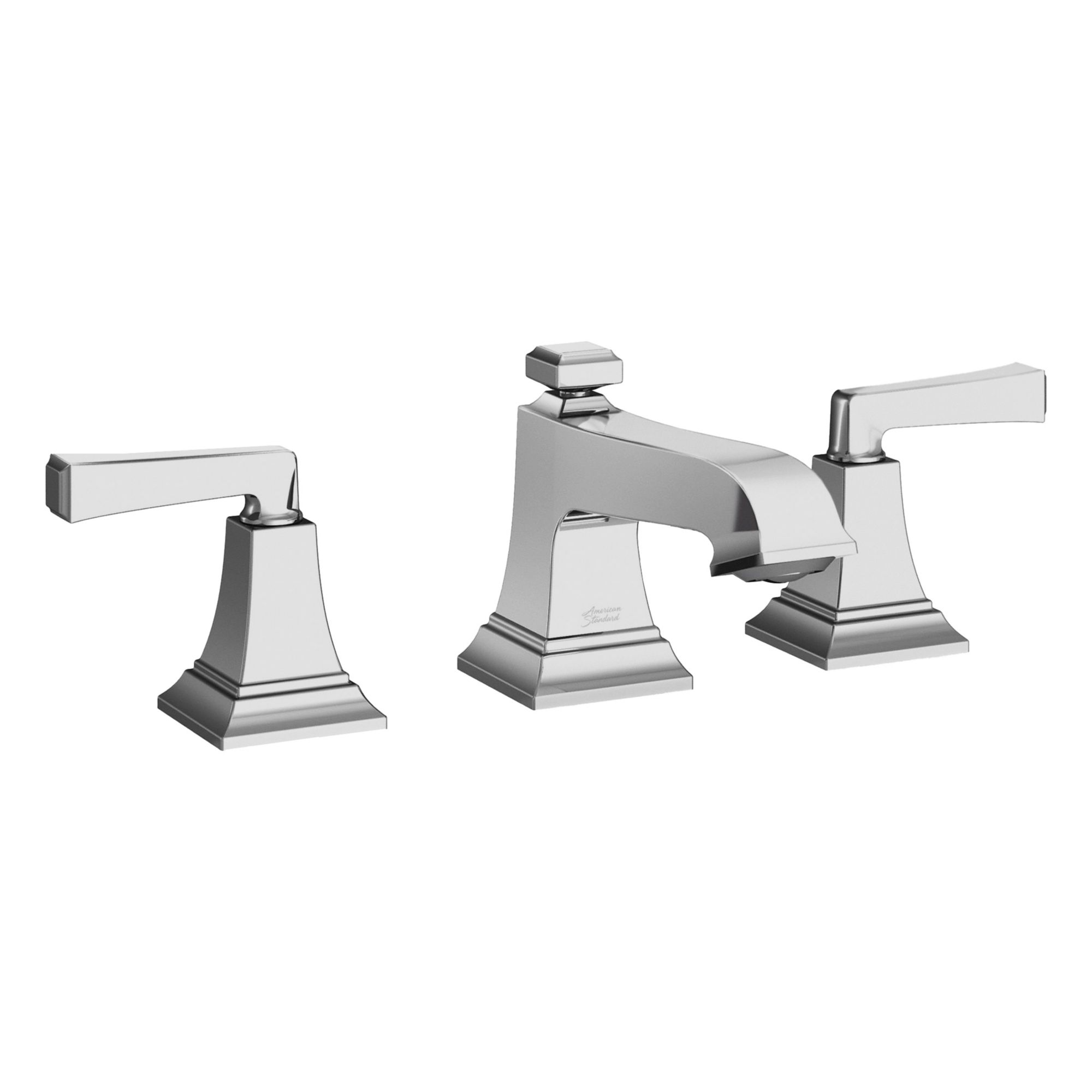 Low Arc Bathroom Faucet: Town Square S, Brass, Polished Chrome Finish, Widespread