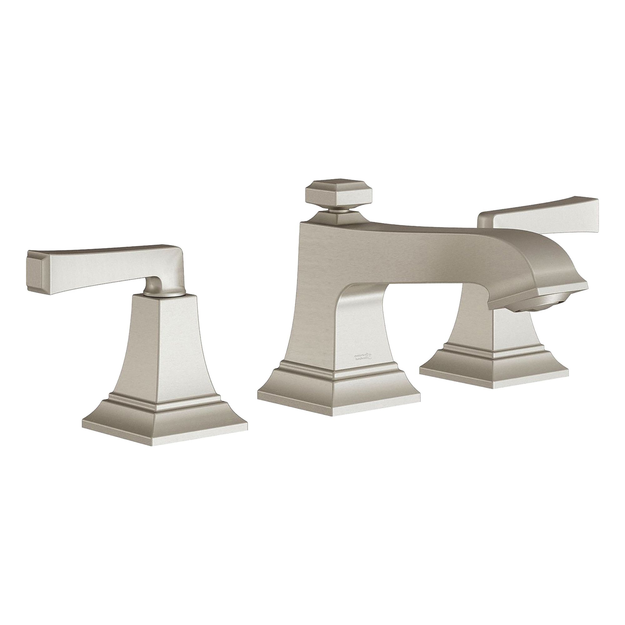 Low Arc Bathroom Faucet: Town Square S, Brass, Brushed Nickel Finish, Widespread