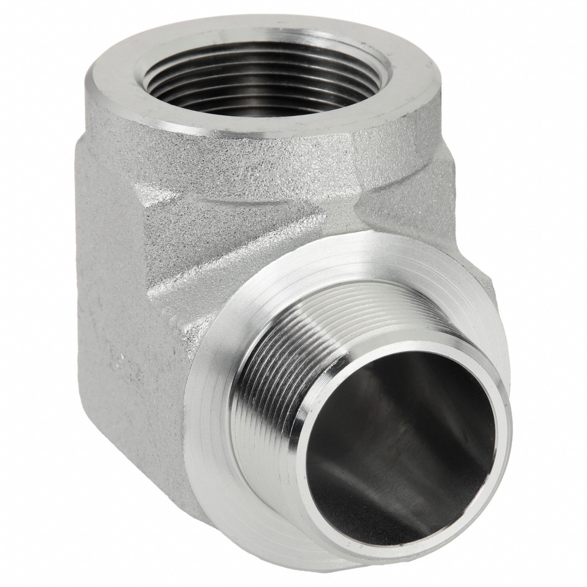 Hydraulic Hose Adapter: 1 1/2 in x 1 1/2 in Fitting Size, Male x Female, NPTF x NPTF, Rigid