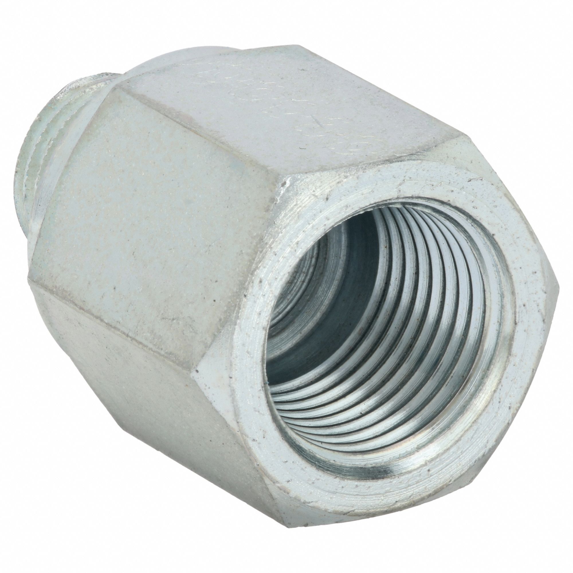 Hydraulic Hose Adapter: 1/4 in x 1/4 in Fitting Size, Male x Female, BSPP x NPT, Rigid, Straight
