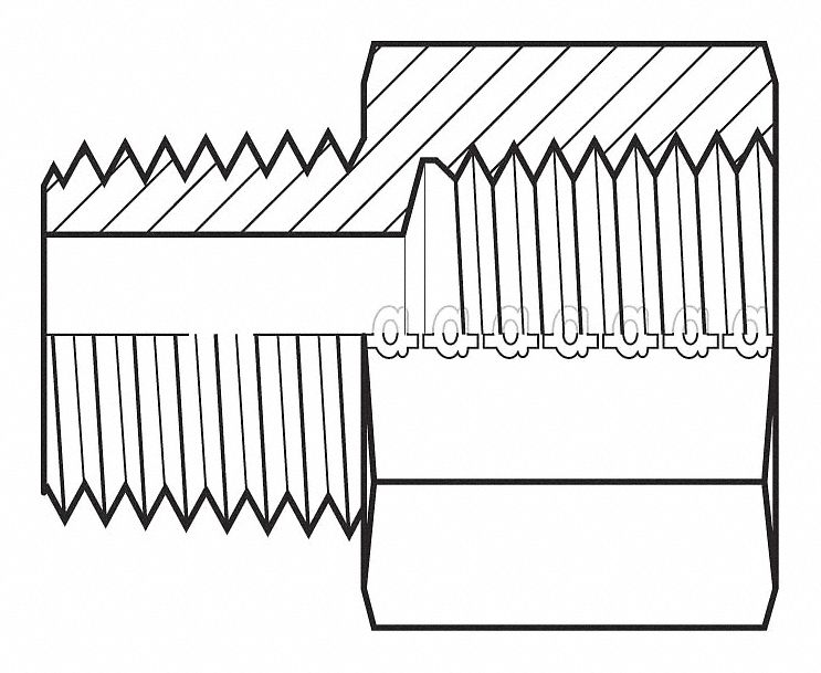 Hose Adapter 1 BSPT 1 NPT