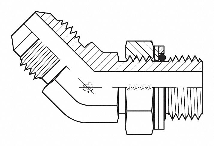 Hose Adapter 1 JIC 1 BSPP