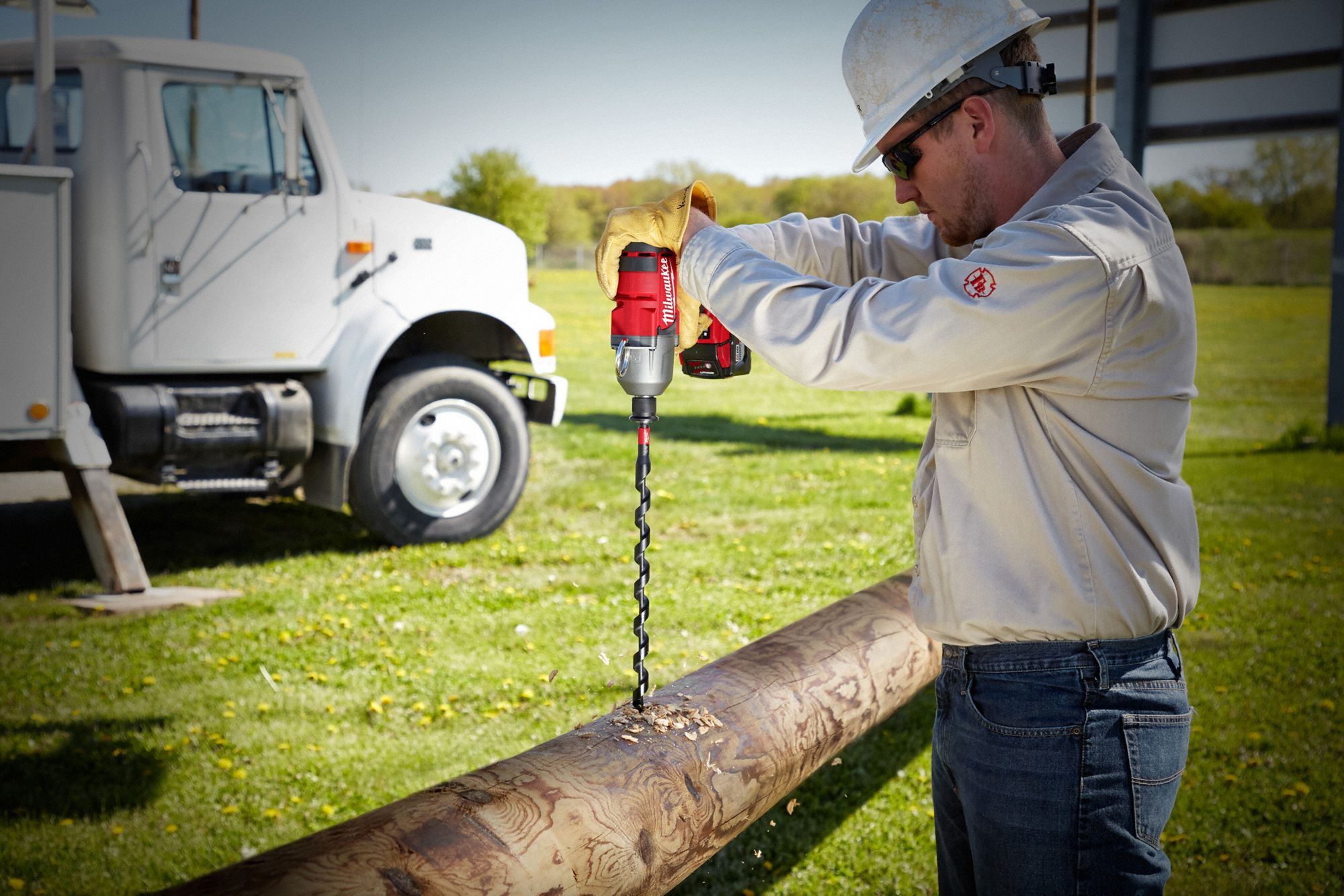 MILWAUKEE Auger Drill Bit 1/2 in Drill Bit Size, 18 in Overall Lg, Hex Shank, 1/2 in Shank Hex