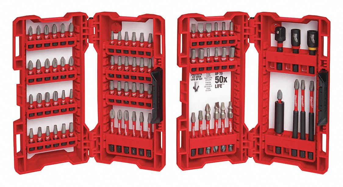MILWAUKEE, Screwdriver Bit Set 55EA5548324062 Grainger