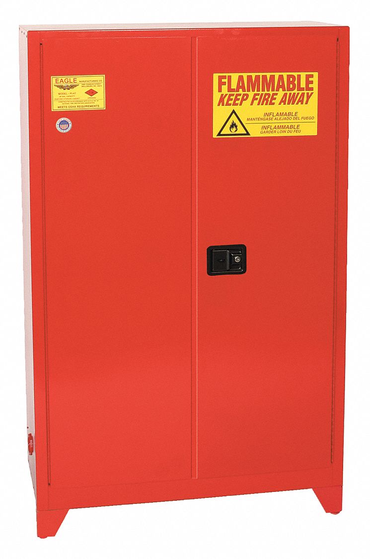 FLAMMABLES SAFETY CABINET,STANDARD,RED