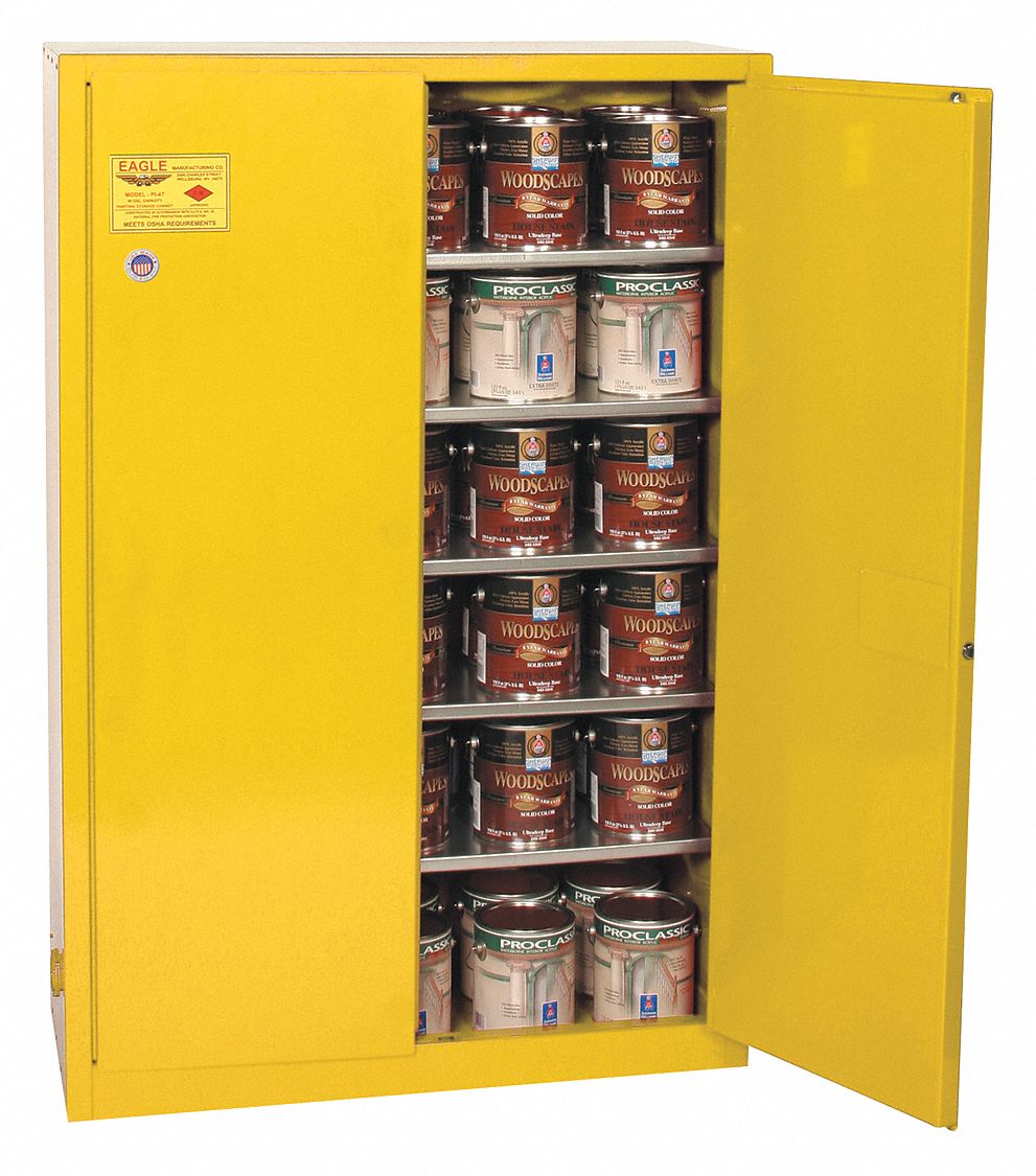 Eagle 1960 Flammable Storage Cabinet, Self-Closing Door, 60 Gallon from  Cole-Parmer Canada