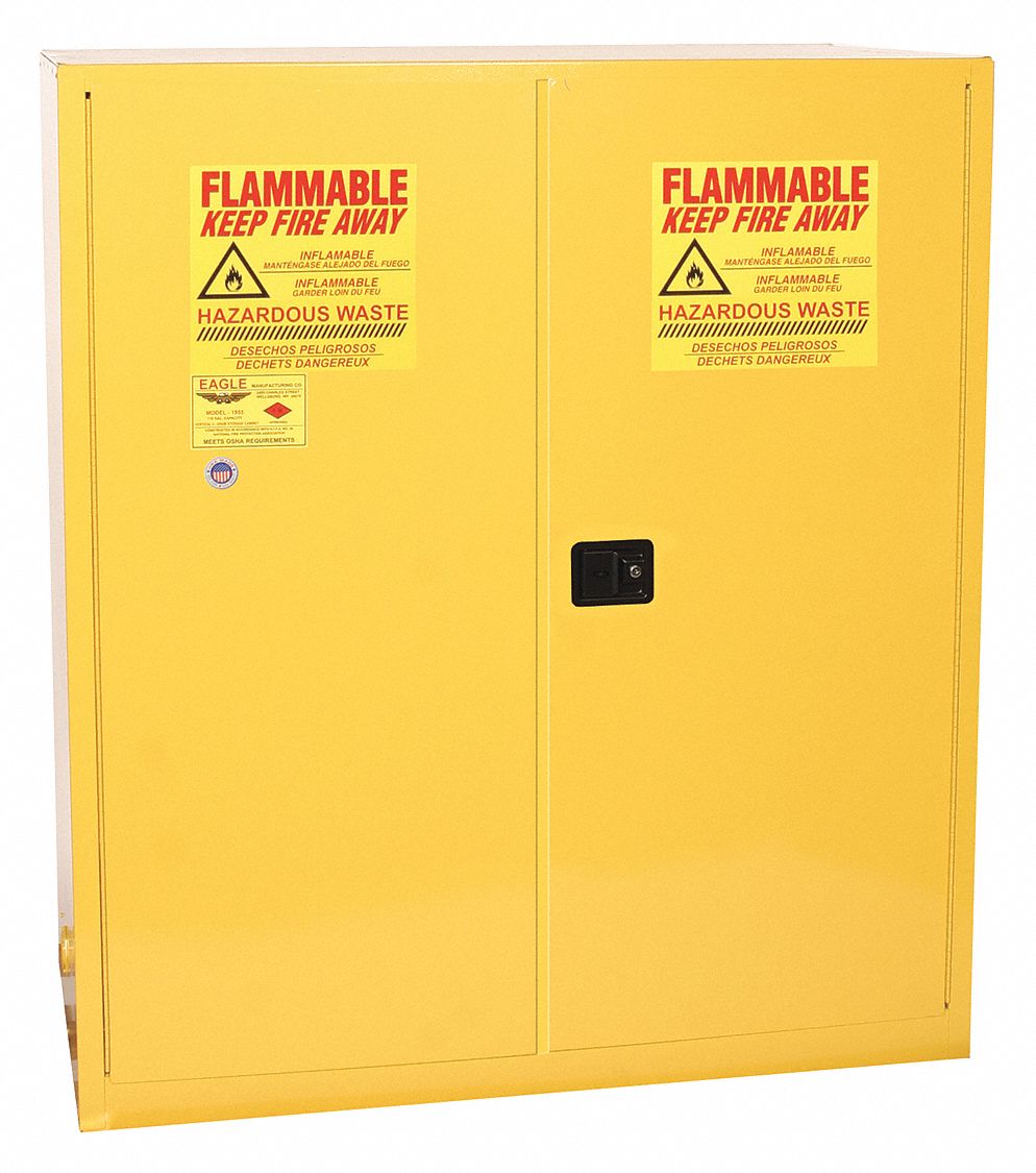 HAZMAT SAFETY CABINET,STANDARD,YELLOW