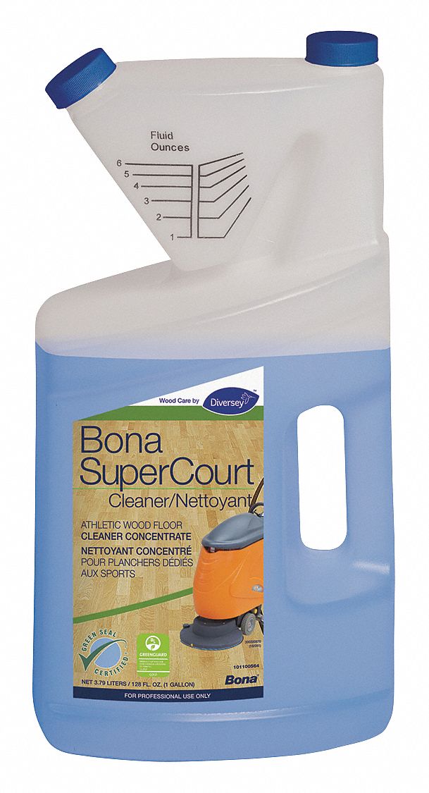 Floor Cleaner: Jug, 1 gal Container Size, Concentrated, Liquid, 4 PK