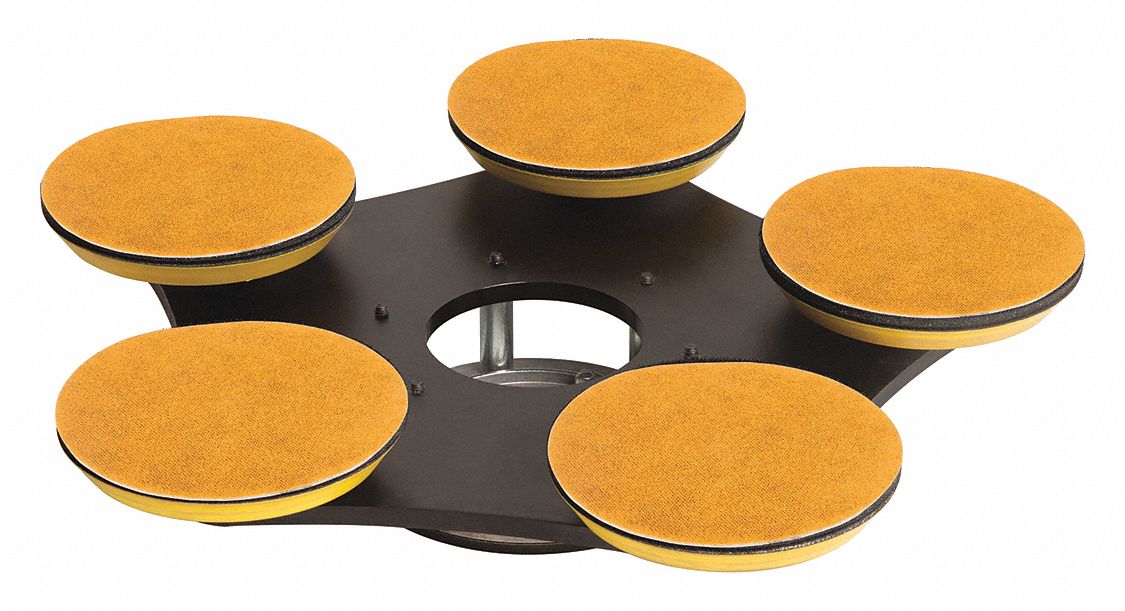 BONA 20 in Metal Round Buffing Pad, 175 rpm, Black, 1 EA 55EC46