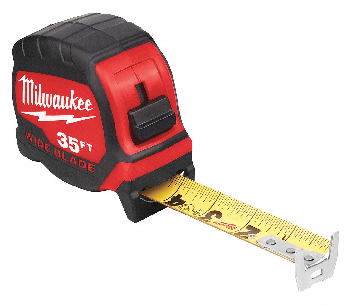 17' Reach x 1.3 in Milwaukee Wide Blade Tape Measure Tool 48-22-0235 35 ft 