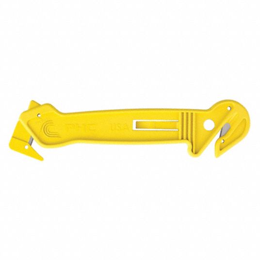 Metal Detectable Safety Knife with Enclosed Blade and Tape Cutter