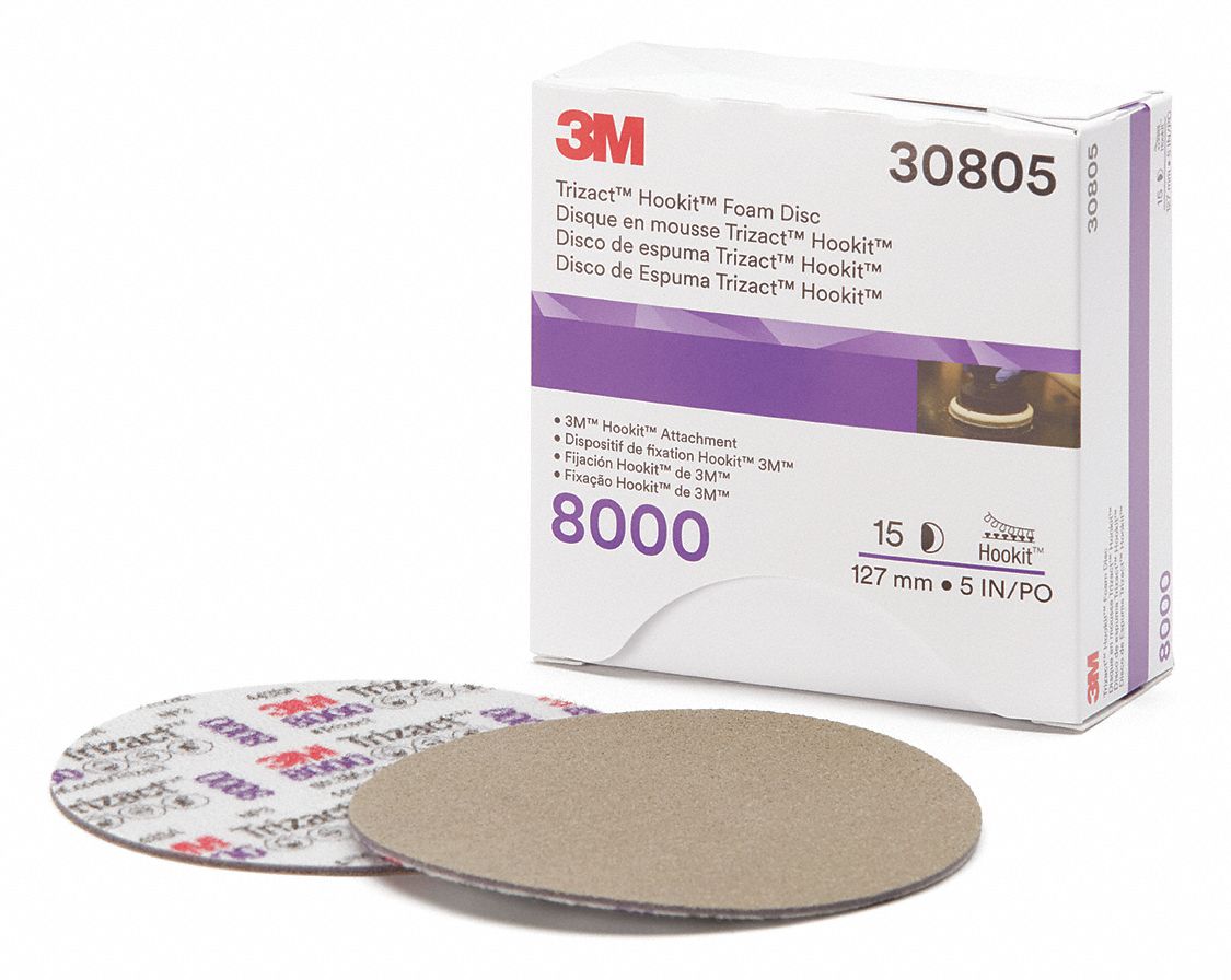 3M Polishing Pad, Foam, 5" Size, PK15 55EE0930805 Grainger