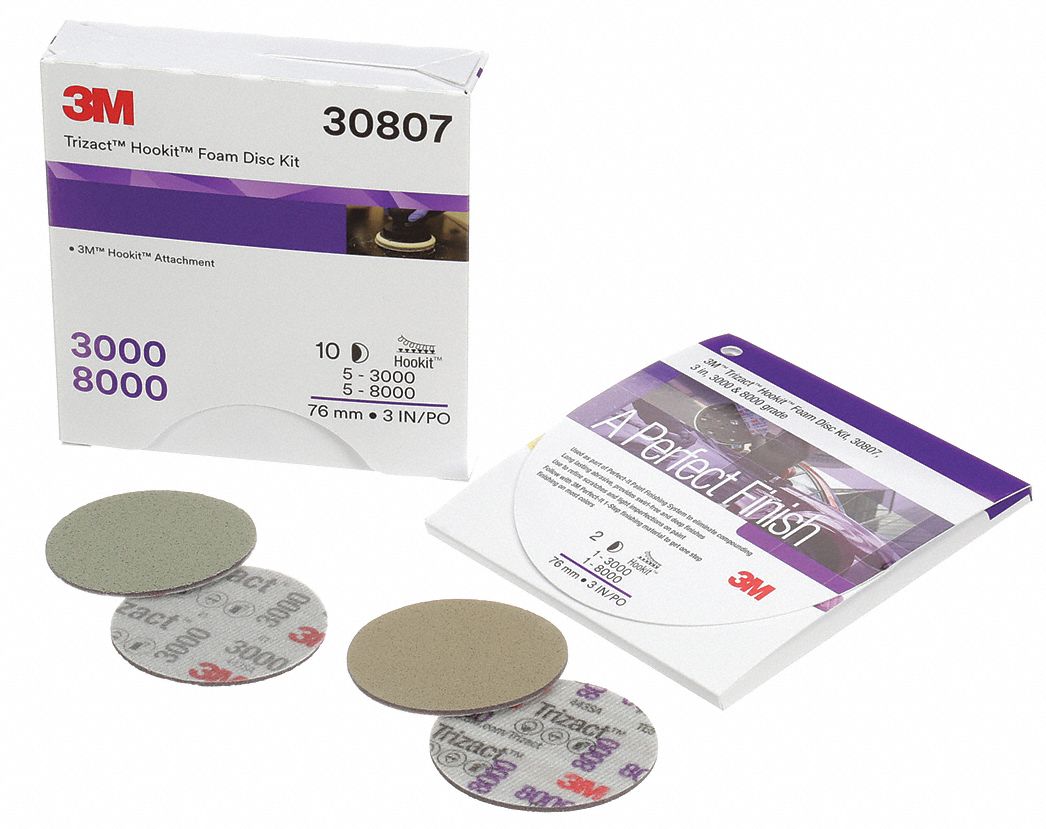 3M Polishing Pad Kit, Foam, 3" Size 55EE1130807 Grainger
