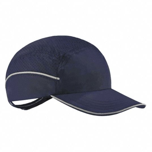 Dark Blue, Hook-and-Loop, Bump Cap - 55EE74|8955 - Grainger