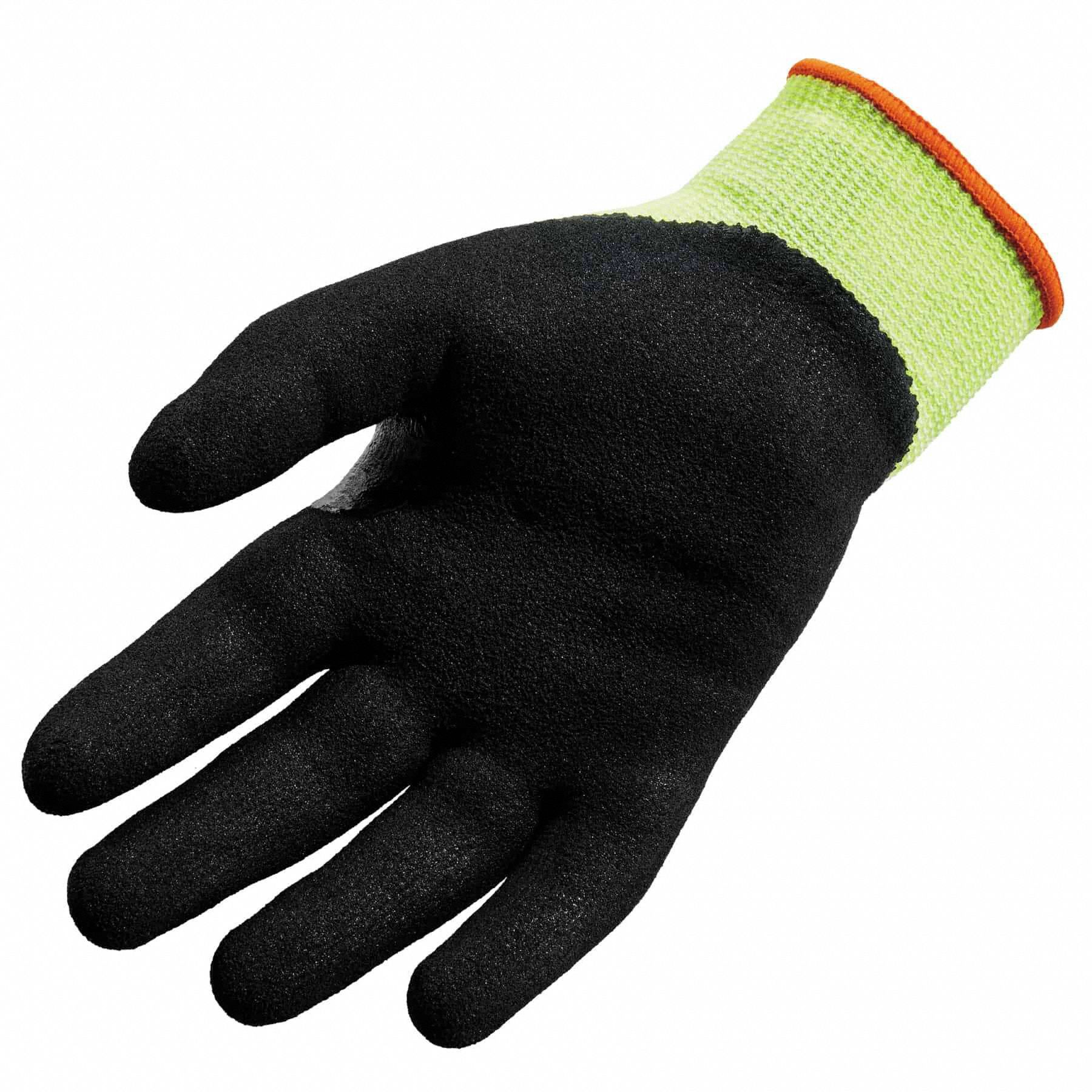 ERGODYNE Coated Gloves, Nitrile, Dry/Oily/Wet, M, PR 55EE887041 Grainger