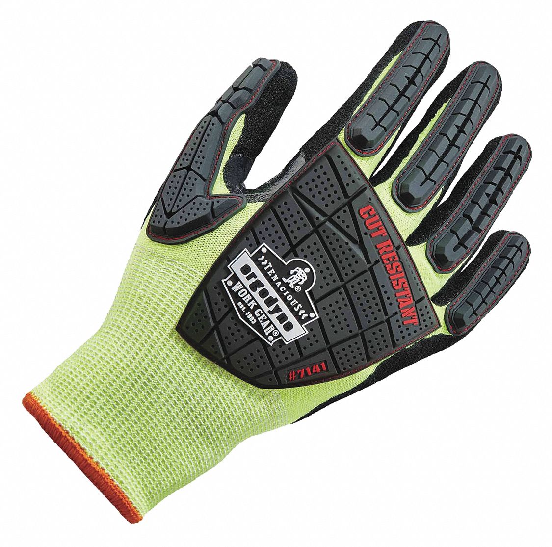 Coated Gloves, Nitrile, Dry/Oily/Wet, L, PR