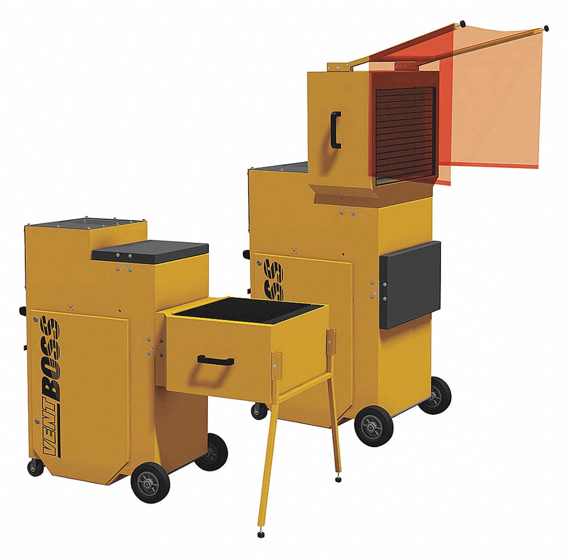 VENTBOSS BY ROBOVENT, 1,200 cfm, MERV 15, Portable Fume Extractor