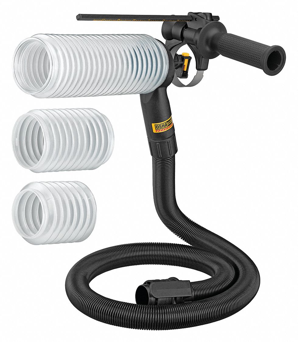 DEWALT Dust Extraction Tube Kit, 7" L Overall 55EF16DWH200D Grainger