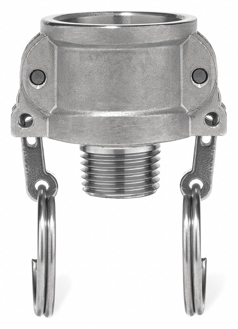 CAM AND GROOVE COUPLING, NPT, 1 IN, TYPE B, 316 STAINLESS STEEL/BUNA-N, 250 PSI