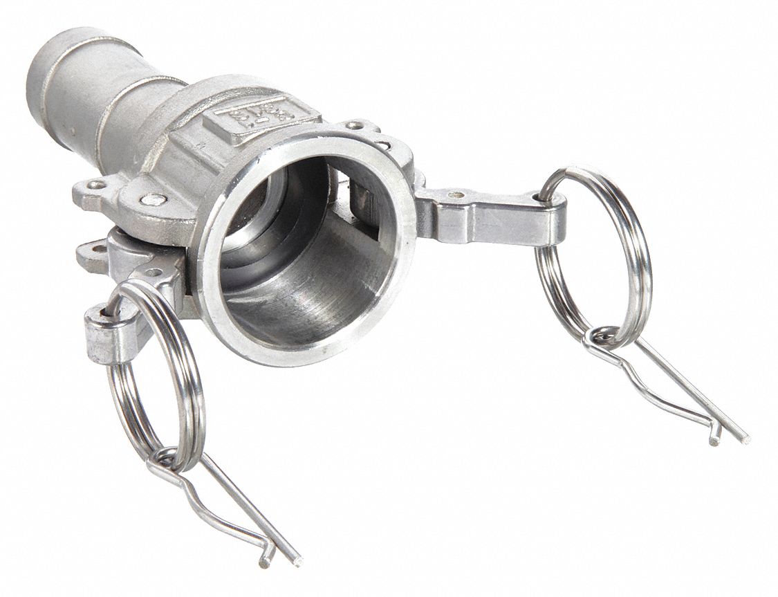 CAM & GROOVE COUPLING: 2 IN COUPLING, 250 PSI MAX AT 70 ° F, MALE HOSE SHANK