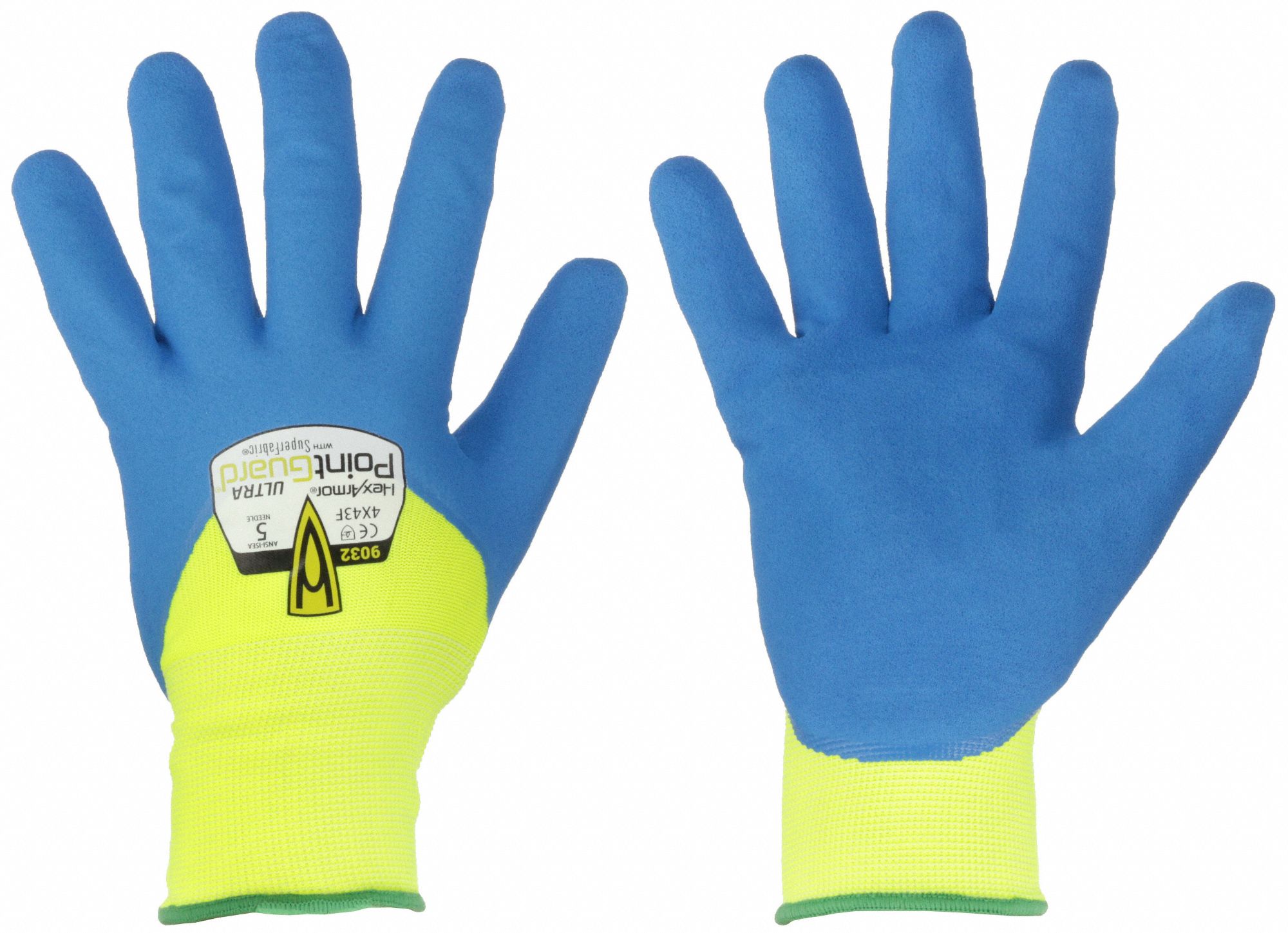 GANTS ENDUITS, G(9), RÉSISTANCE AUX PIQÛRES D'AIGUILLES NIVEAU 5 ANSI, AUX COUPURES NIVEAU A9 ANSI, SABLÉ, NITRILE