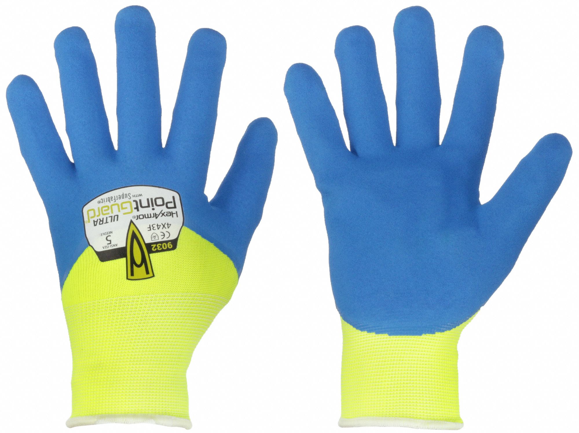 COATED GLOVES, M (8), ANSI NEEDLESTICK LEVEL 5, ANSI CUT LEVEL A9, SANDY, NITRILE