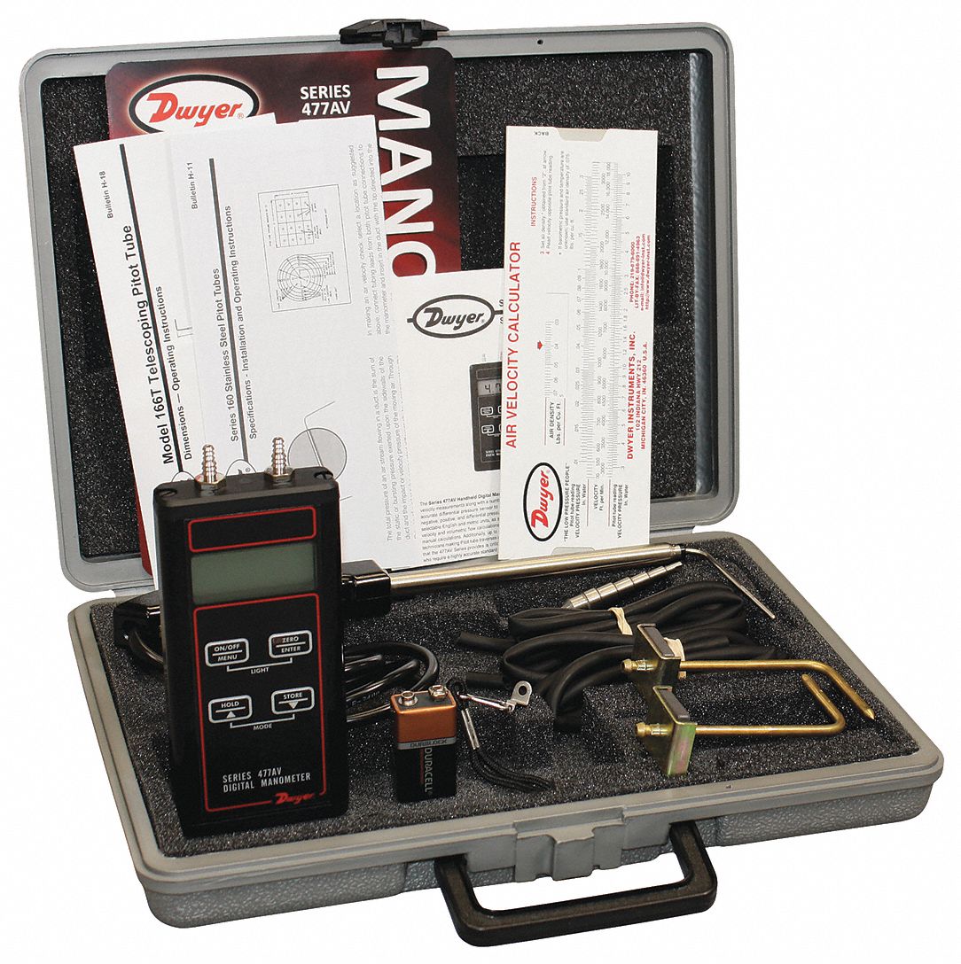 DWYER Anemometer Kit - 55EJ39|477-000T-AV - Grainger