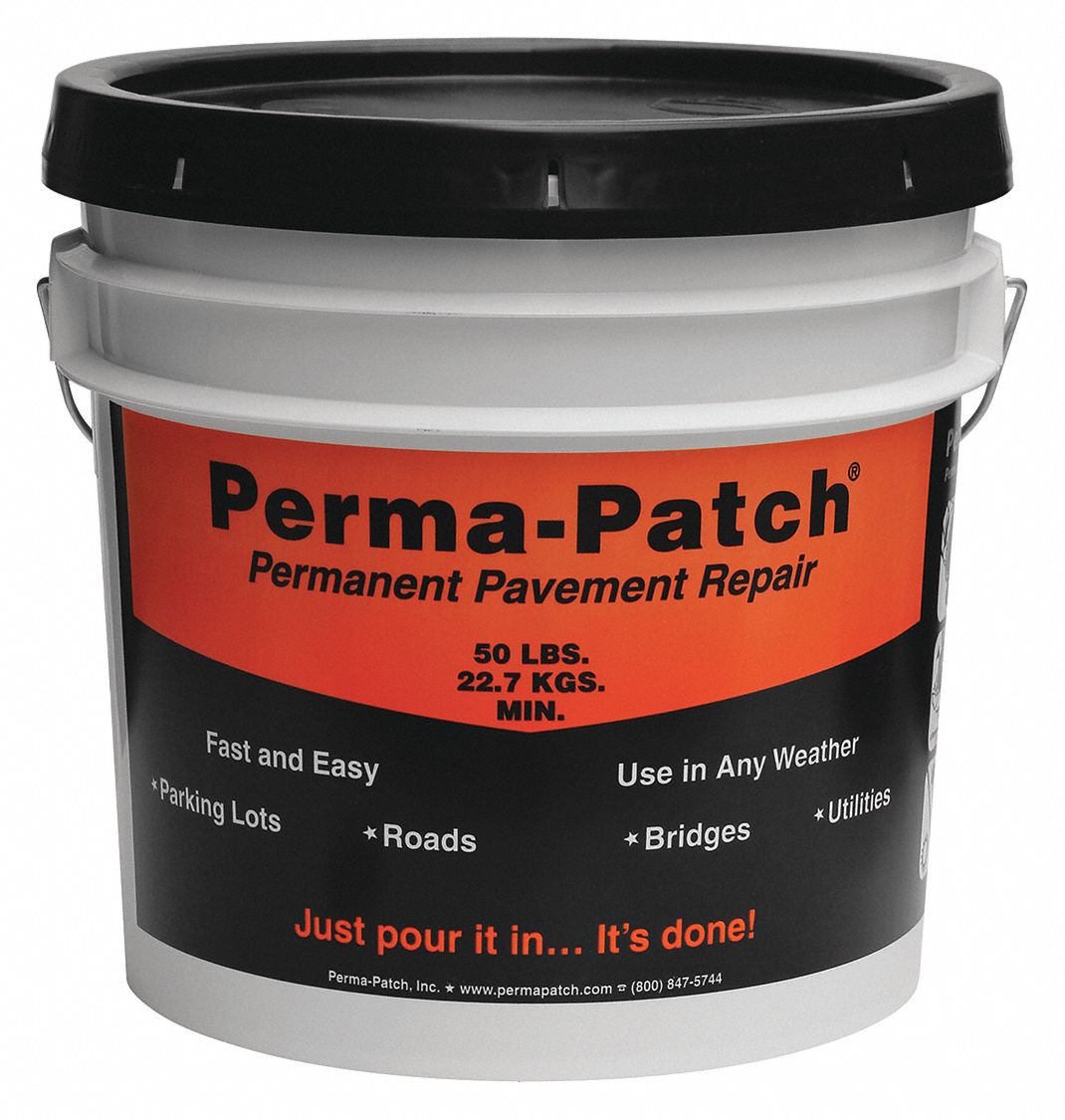 COLD PATCH, PP-50-FP, LIMESTONE ASPHALT MIX, 50 LB, PAIL, NO VOC