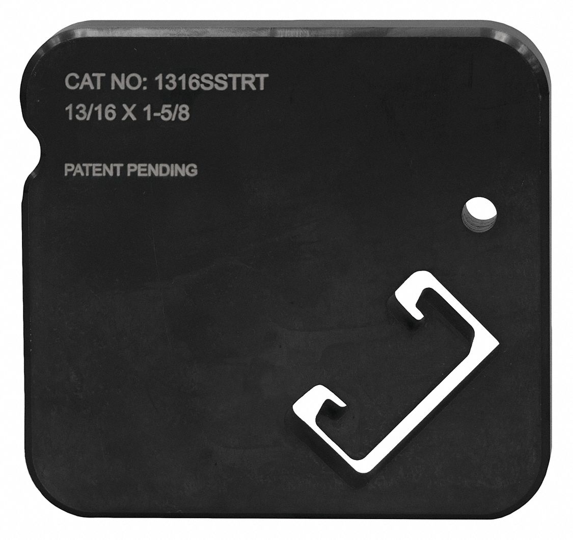 Single Strut Dies: (2) Single Strut Dies, For 1 5/8 in Strut Wd, For 13/16 in Strut Ht