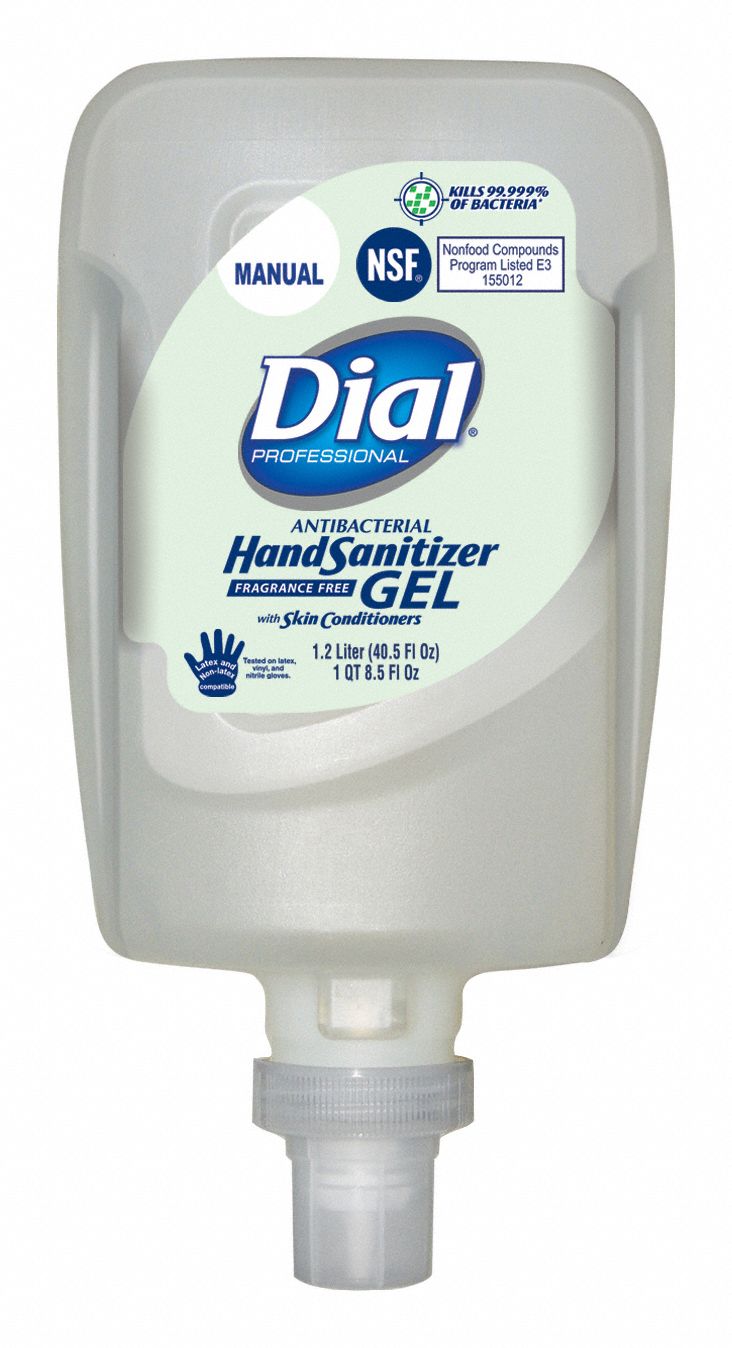Hand Sanitizer: Squeeze Bottle, Gel, 1,173 mL Size, Requires Dispenser, 3 PK