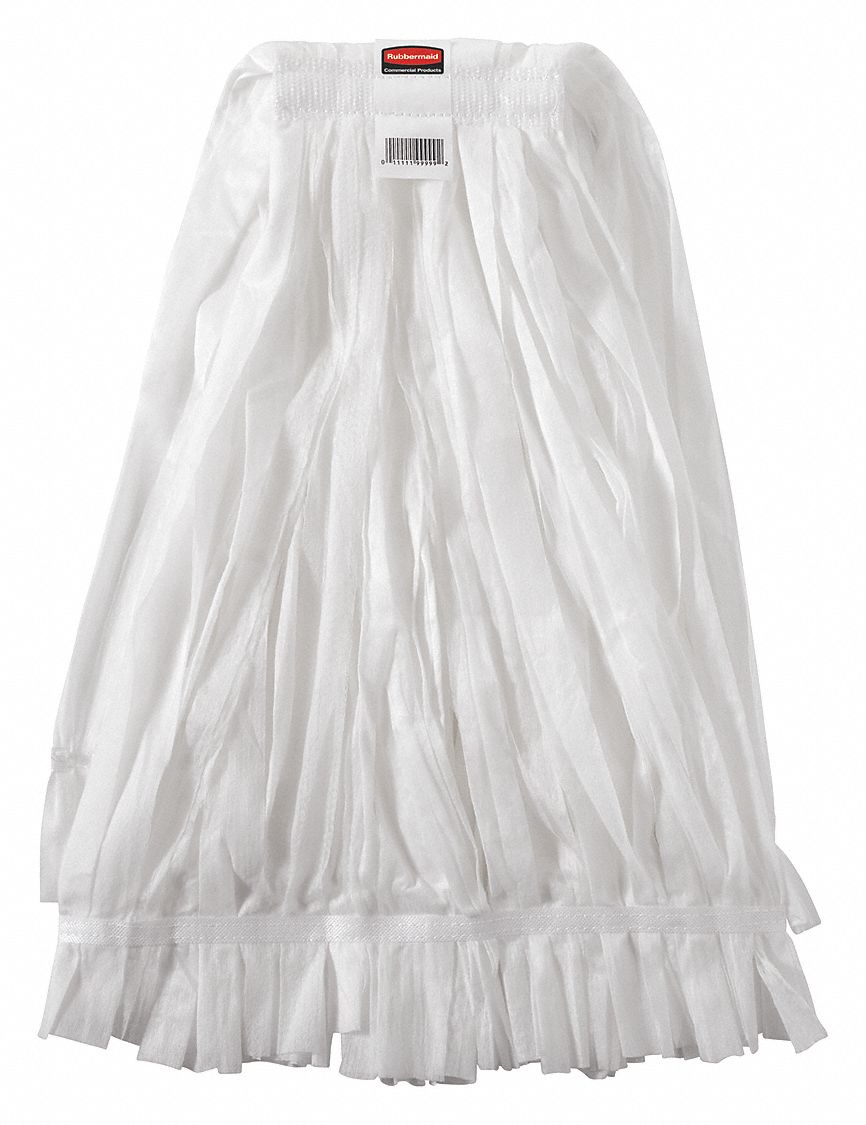 RUBBERMAID COMMERCIAL PRODUCTS Wet Mop Polyester, 16 oz Dry Wt, 1 in