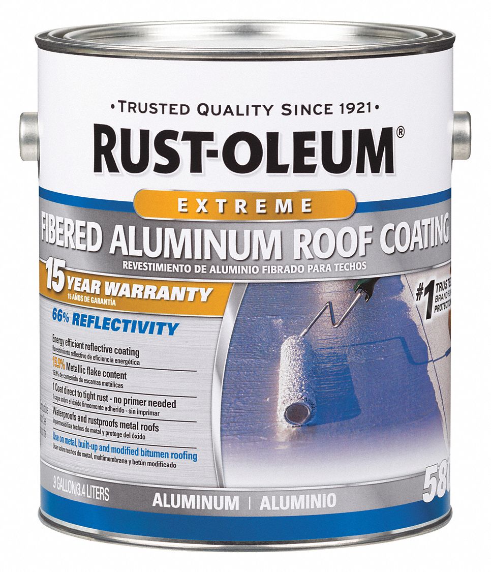 Rust Oleum Aluminum Roof Coatings Asphaltic Fibered Aluminum Aluminum Roof Coating 55er52