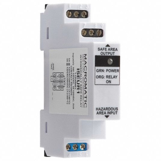 MACROMATIC Intrinsically Safe Barrier Relay, 10 to 125V DC, 102 to 132V