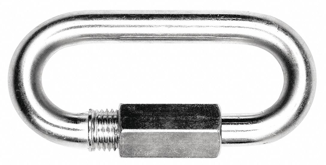 CONNECTING LINK,STEEL,1/2 IN,ZINC PLATED