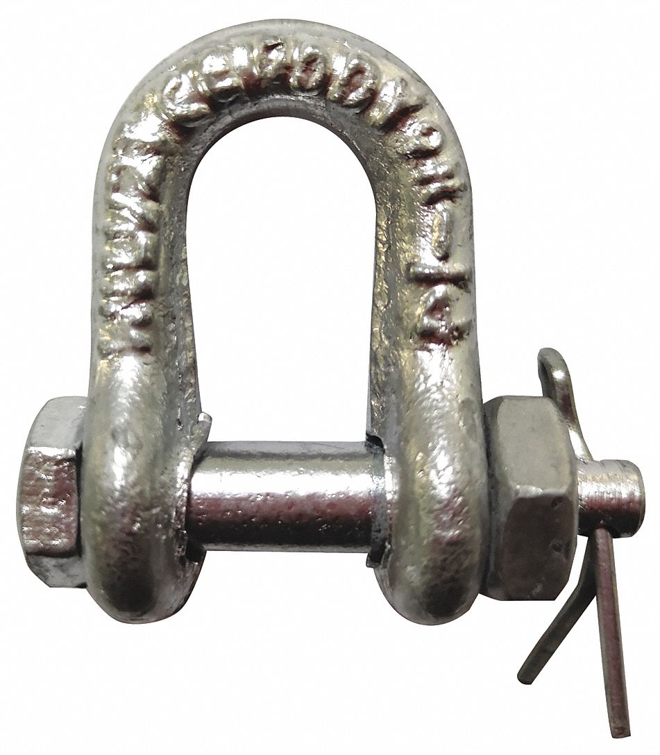 Bolt Pin, 1,000 lb Working Load Limit, Chain Shackle 55ER7355ER73