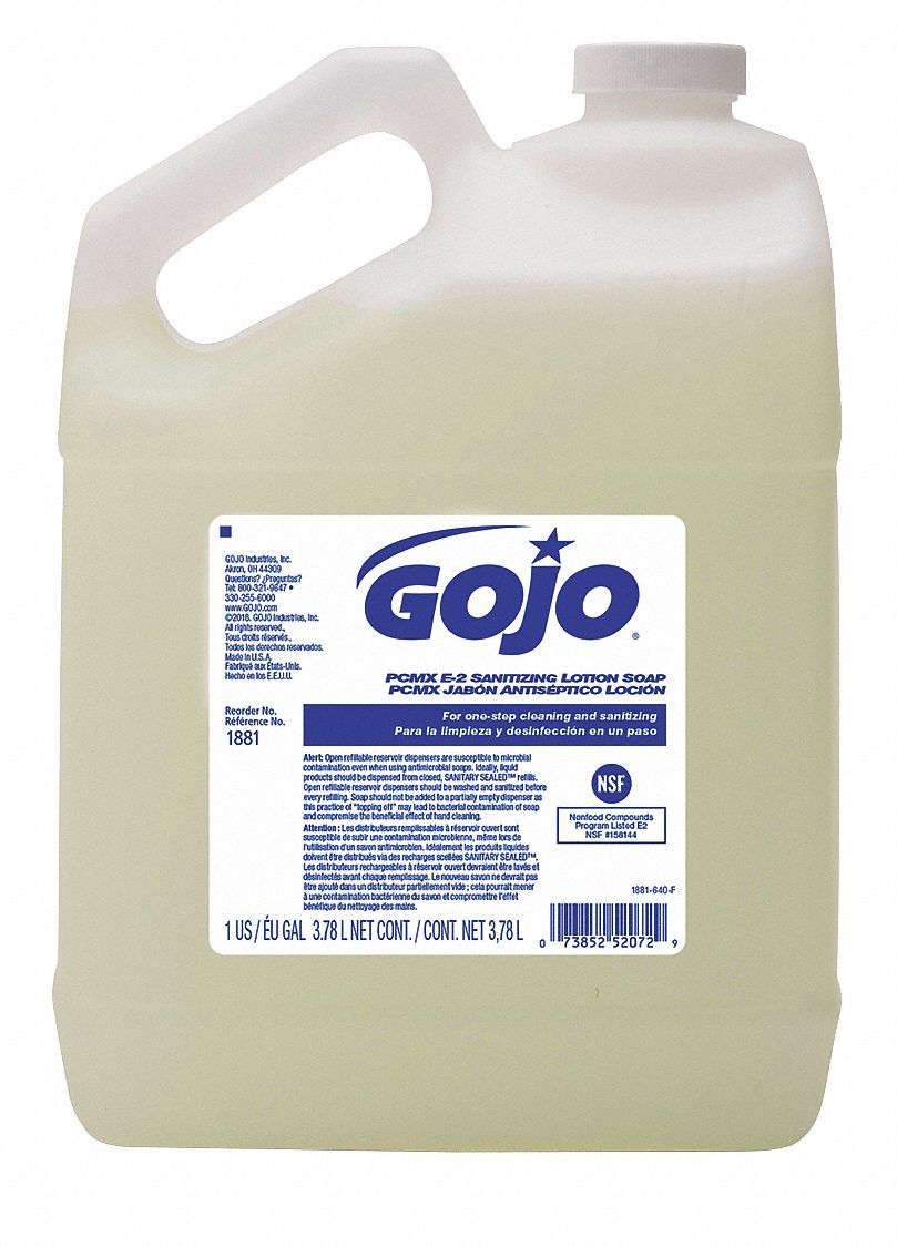 GOJO Unscented, Liquid, Hand Soap, 1 gal, Jug, PK 4 55ER99188104 Grainger
