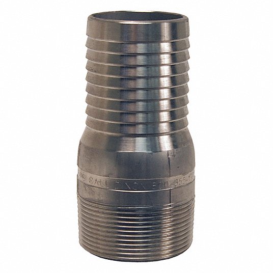 STRAIGHT BARBED HOSE TAIL PIPE FITTING STEEL BSP CONNECTOR NIPPLE 