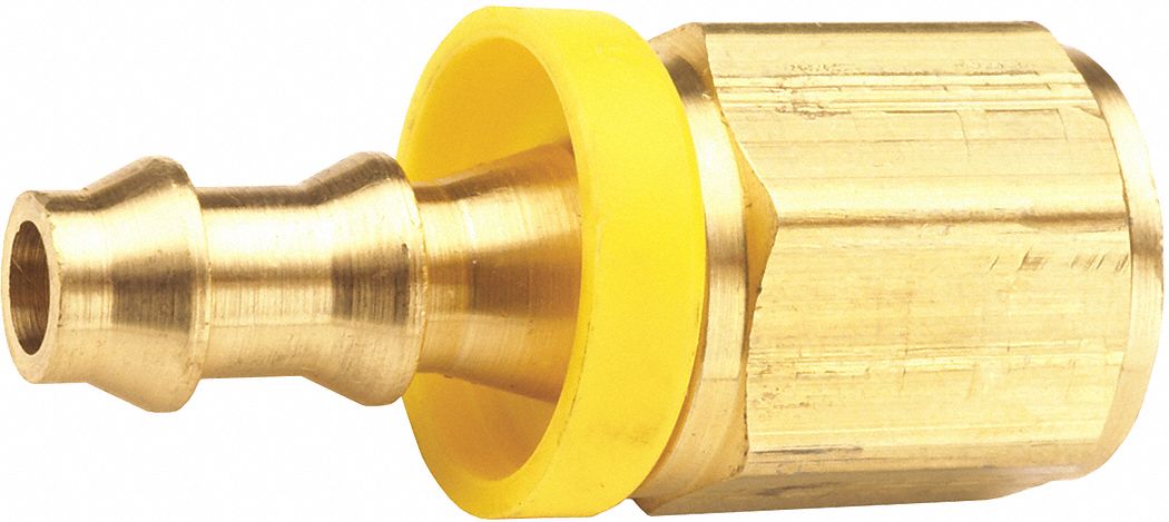 CerroBrass - Barbed Hose Fitting: 3/4″ x 3/8″ ID Hose, Male Connector -  48755425 - MSC Industrial Supply